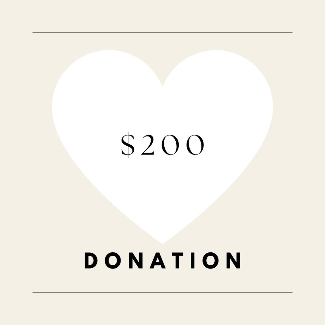DONATION $200