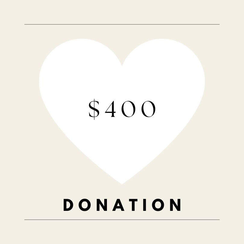 DONATION $400