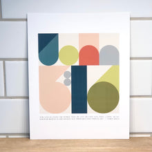 Load image into Gallery viewer, John 3:16 8x10 Modern Art Print