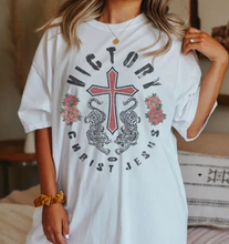 Load image into Gallery viewer, Victory in Christ Jesus Graphic Tee

