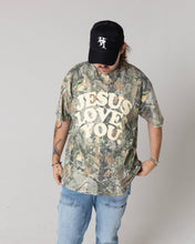 Load image into Gallery viewer, Jesus Loves You Camo Tee
